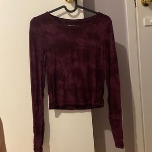 American eagle long sleeve crop top